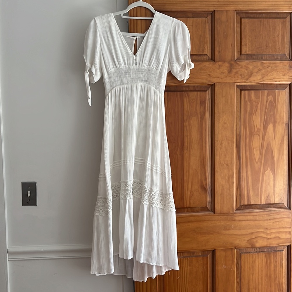 Flowy white dress